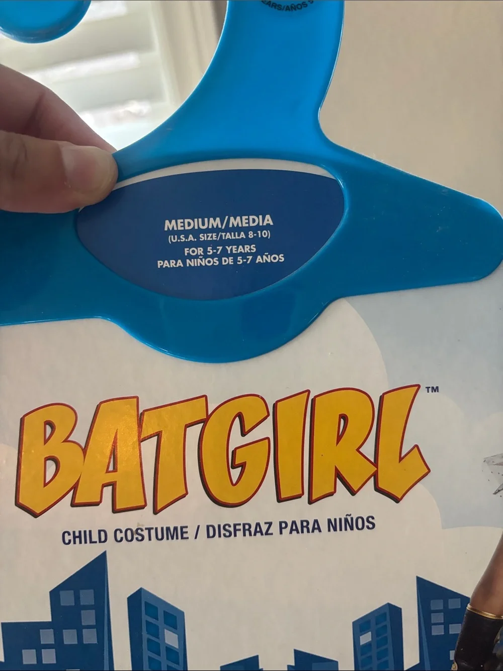 Batgirl Kids Costume - Black and Gold Size M 8-10